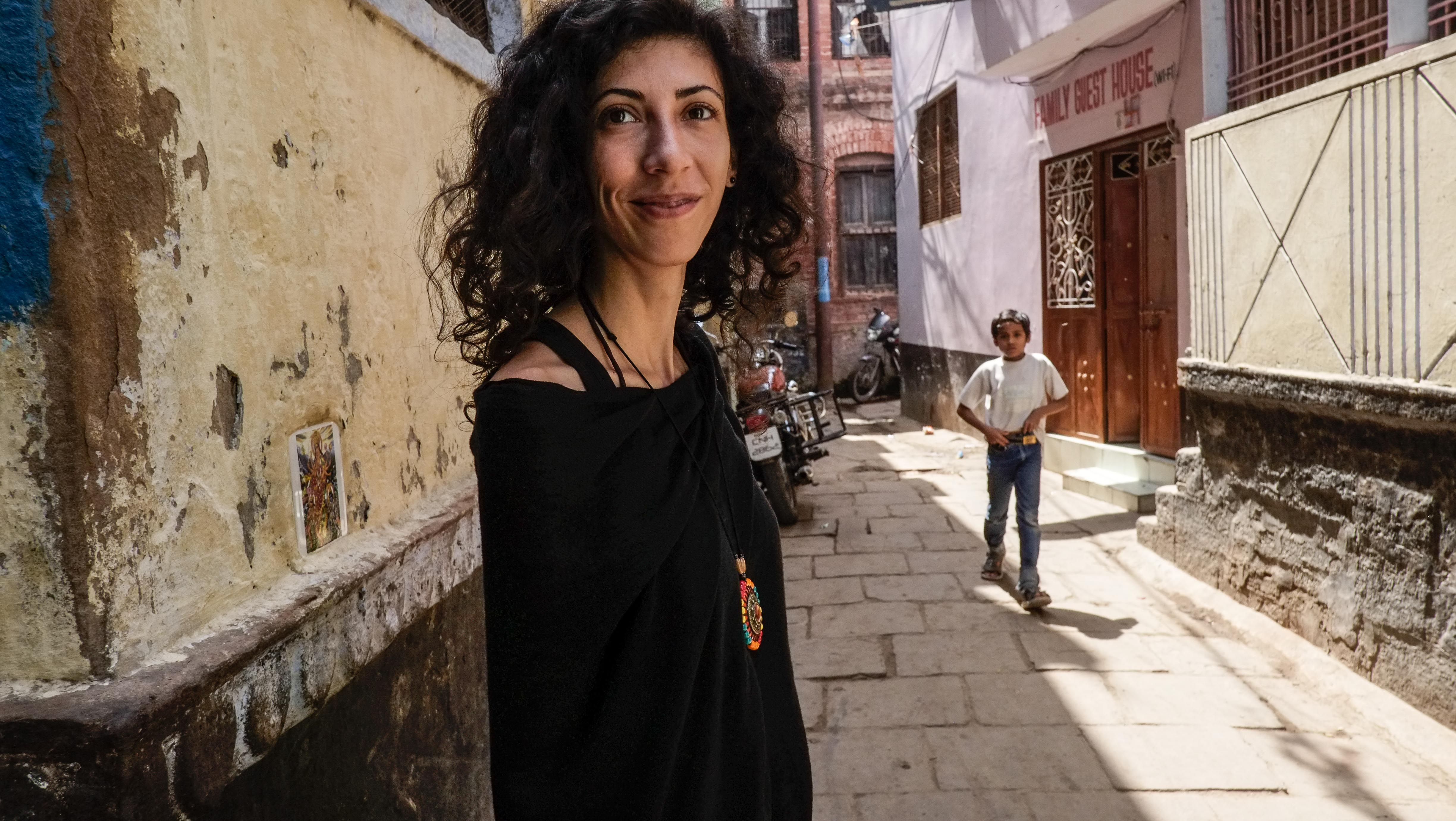 Afellow traveler in Varanasi. Her journey was similar to mine. Self reparation.